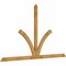 Ekena Millwork Richland Rough Sawn Timber Gable Bracket, Western Red Cedar, 108"W x 63"H x 2"D x 4"F, 14/12 Pitch GBW108X63X0204RIC00RWR - alternate 2